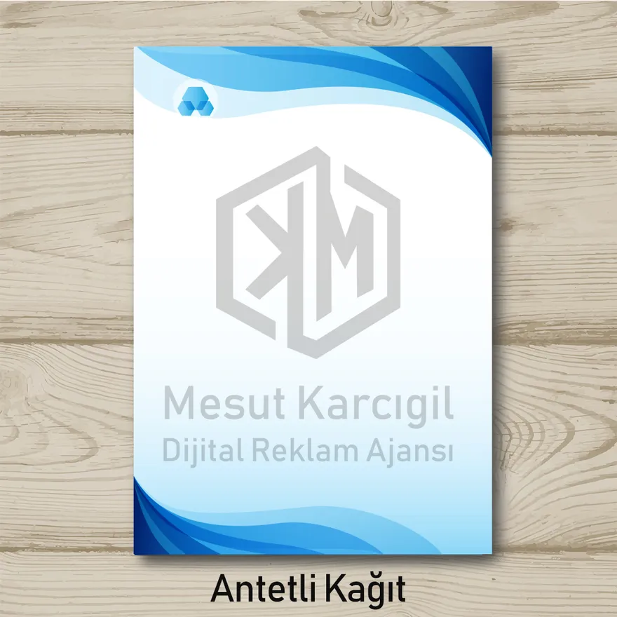 Antetli Kağıt baskı örneği — MK Dijital Mersin