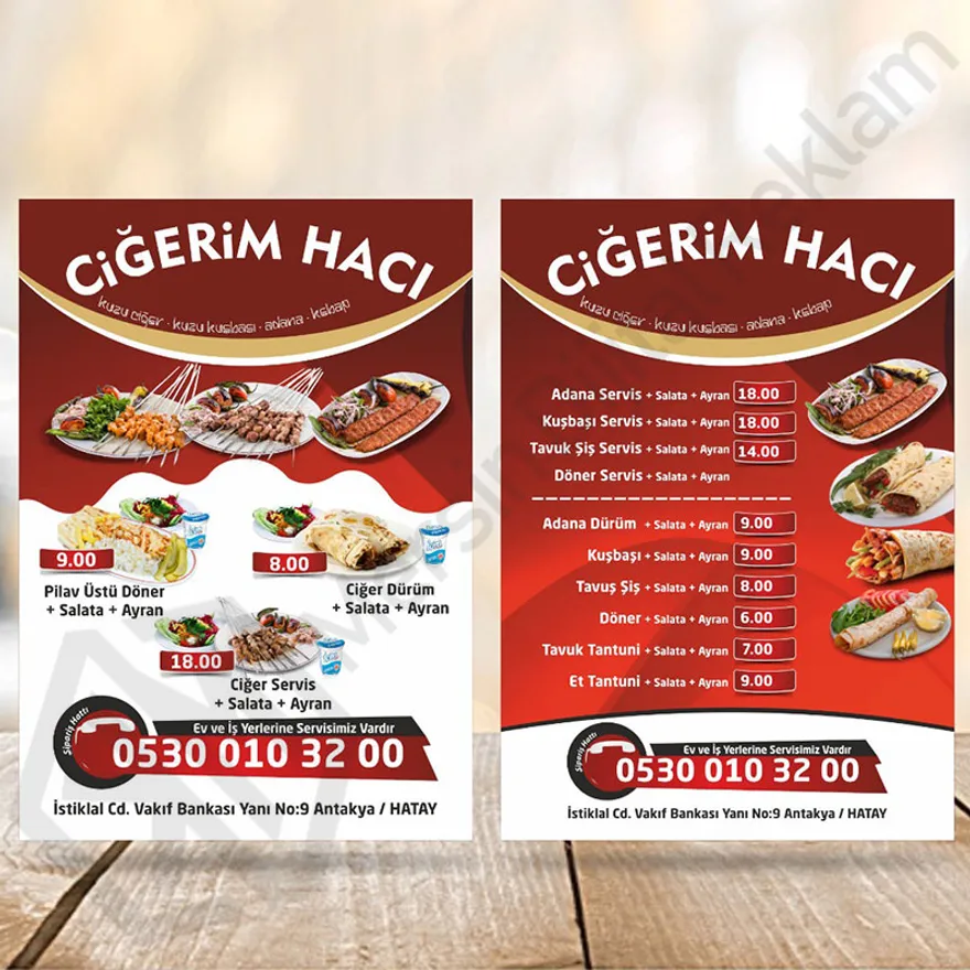 Broşür A5 baskı örneği — MK Dijital Mersin